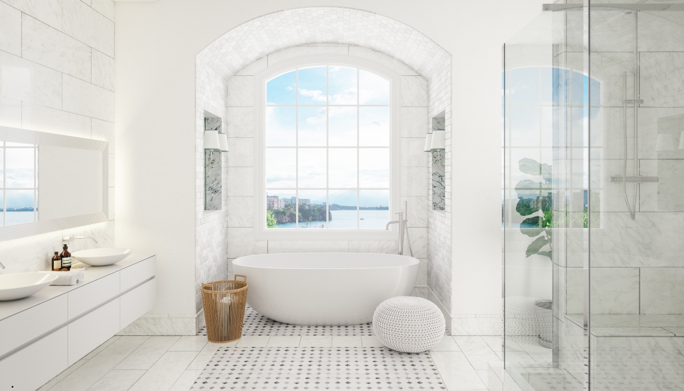 Introduction to classic bathroom remodel in California highlighting timeless design, elegance, and expert remodeling services by Remodel California.