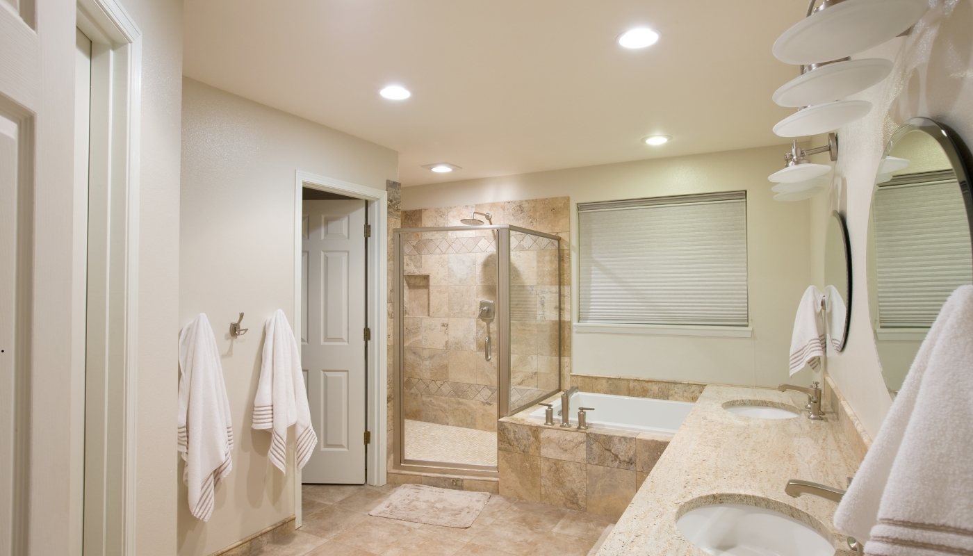 Classic bathroom remodel in Davis, CA showcasing timeless design and modern functionality.
