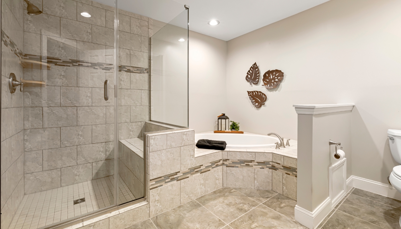 Elegant bathroom remodel in Auburn, CA highlighting classic design and timeless appeal.