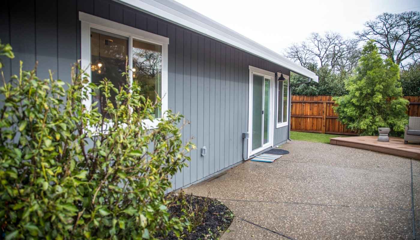 Compact, modern kitchen design inside a Roseville ADU, featuring energy-efficient appliances and custom cabinetry.