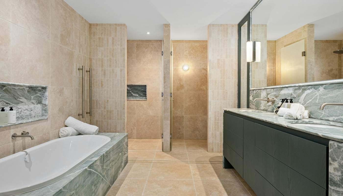 Introduction to Remodel California’s Luxury Bathroom Renovations Luxury bathroom renovation in Granite Bay, CA by Remodel California featuring modern design, custom cabinetry, and premium fixtures